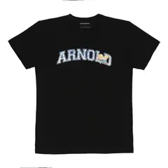 NICKELODEON - POLERA MANGA CORTA HEY ARNOLD NEGRO
