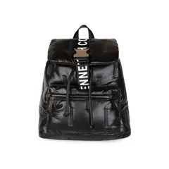 KENNETH COLE - Mochila negra Piper metalizada