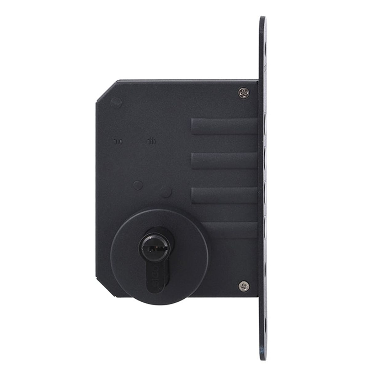 ODIS - Cerrojo Embutir Odis 600 Llave-Llave - Negro