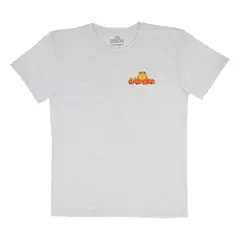 GARFIELD - POLERA MANGA CORTA GRIS MELANGE