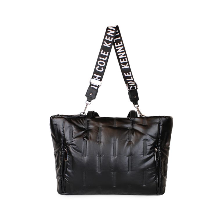 Bolso mujer negro metalizado Pipertote Negro TALLA UNICA