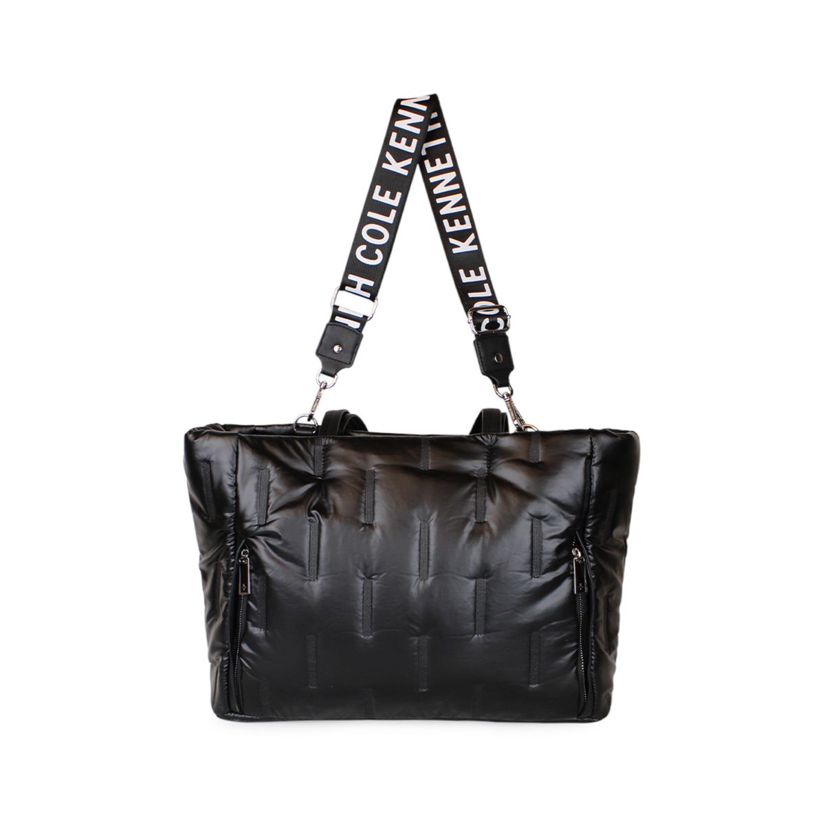 KENNETH COLE - Bolso mujer negro metalizado Pipertote KENNETH COLE