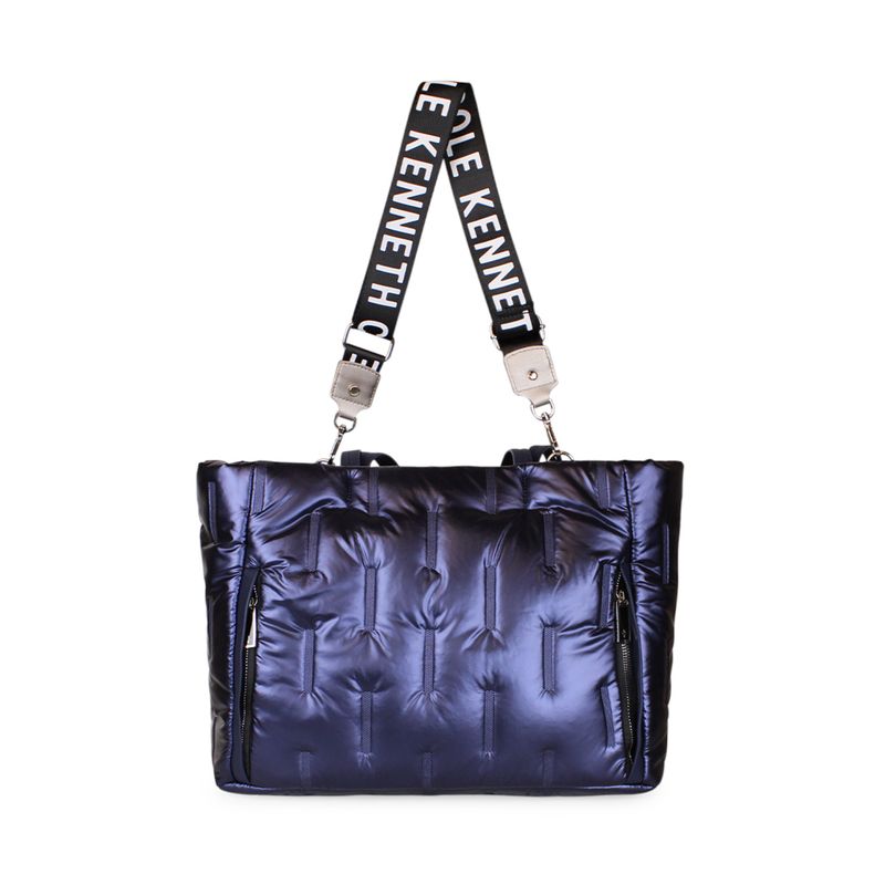 KENNETH COLE - Bolso mujer azul metalizado Pipertote KENNETH COLE