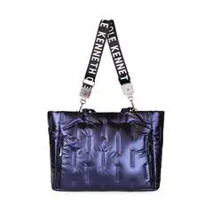 KENNETH COLE - Bolso mujer azul metalizado Pipertote