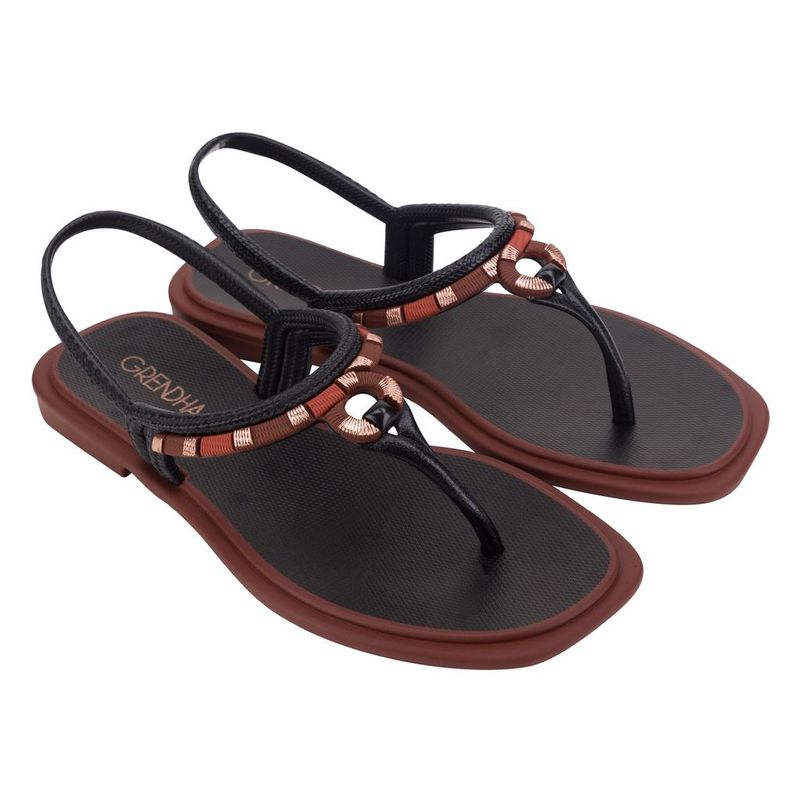GRENDHA - Sandalia Mujer Negro Exotica 371 Grendha