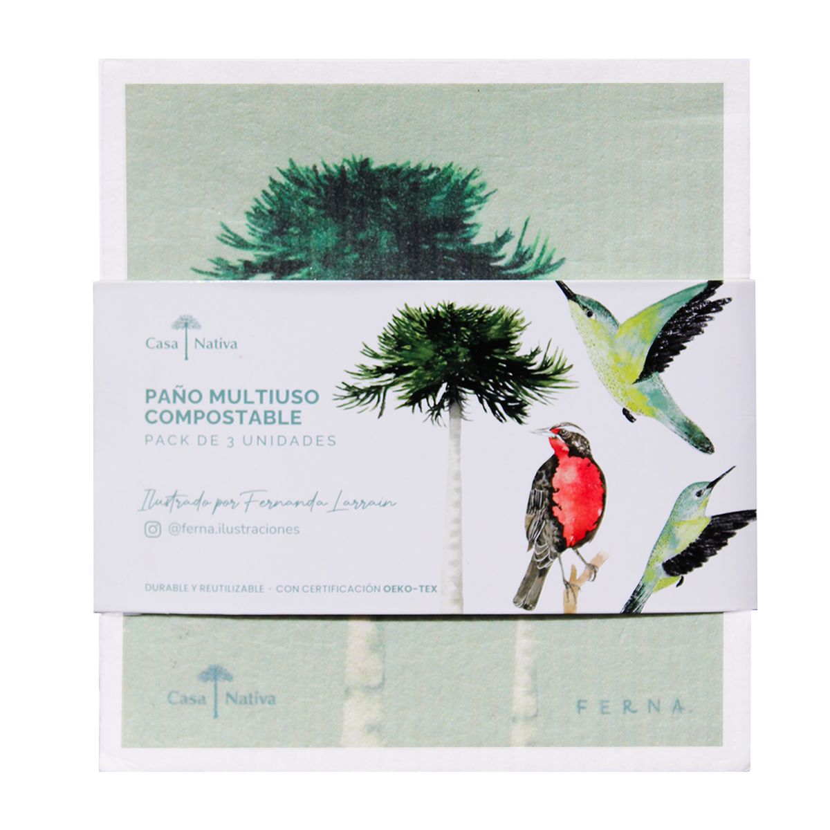 CASA NATIVA - Paños Absorbentes Ferna L
