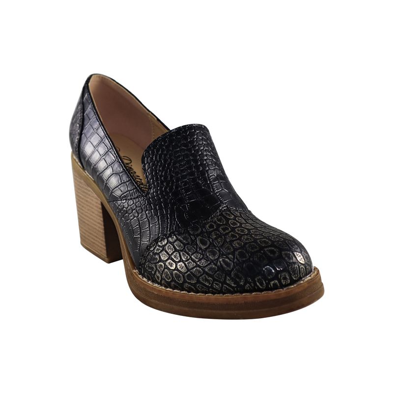 DINASTELLA - Botin alto Croco scales Negro