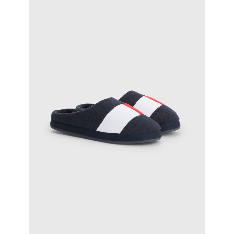 TOMMY HILFIGER - Pantuflas Con Logo Color Block Azul Tommy Hilfiger