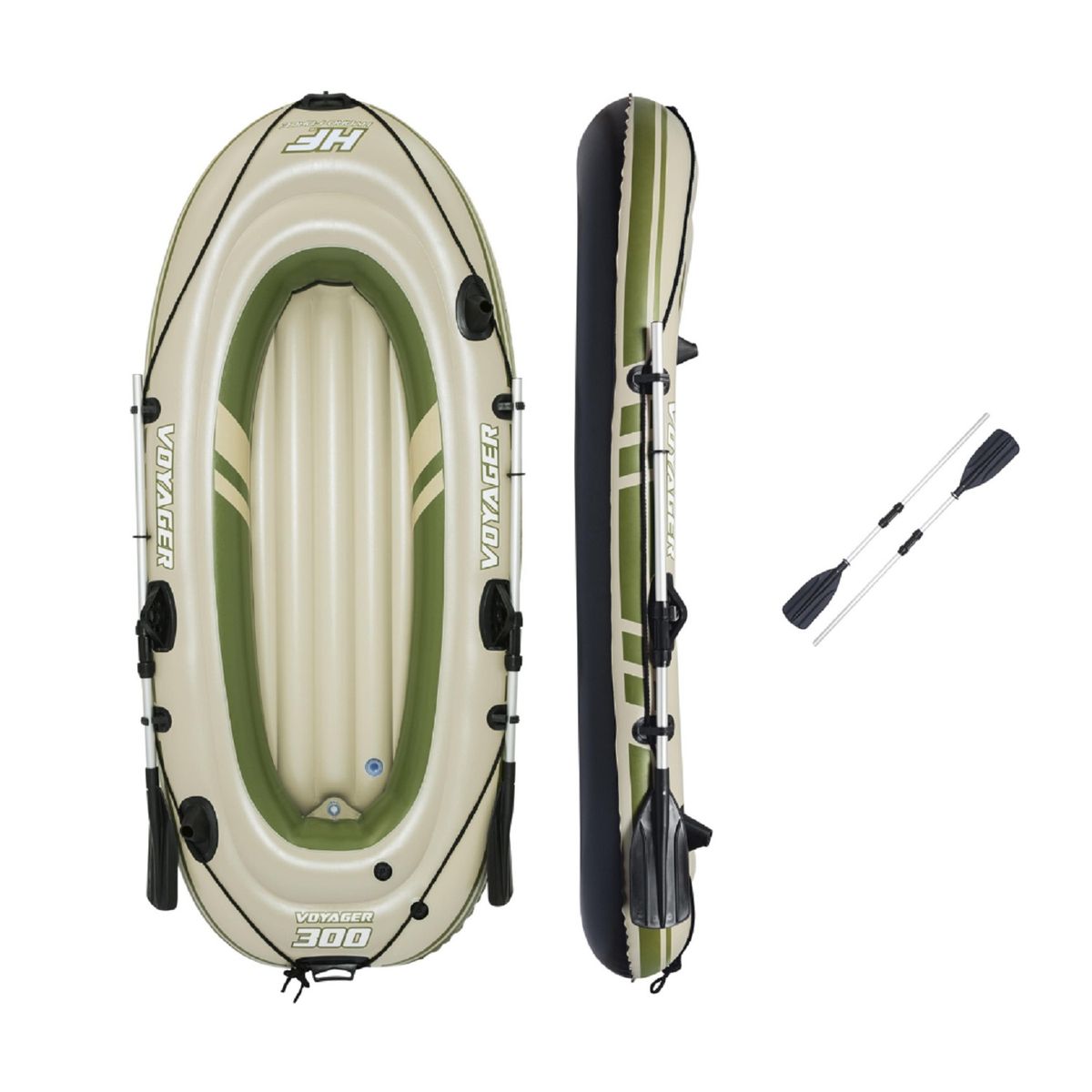 BESTWAY - BOTE INFLABLE VOYAGER 3000 – SET REMOS – BESTWAY
