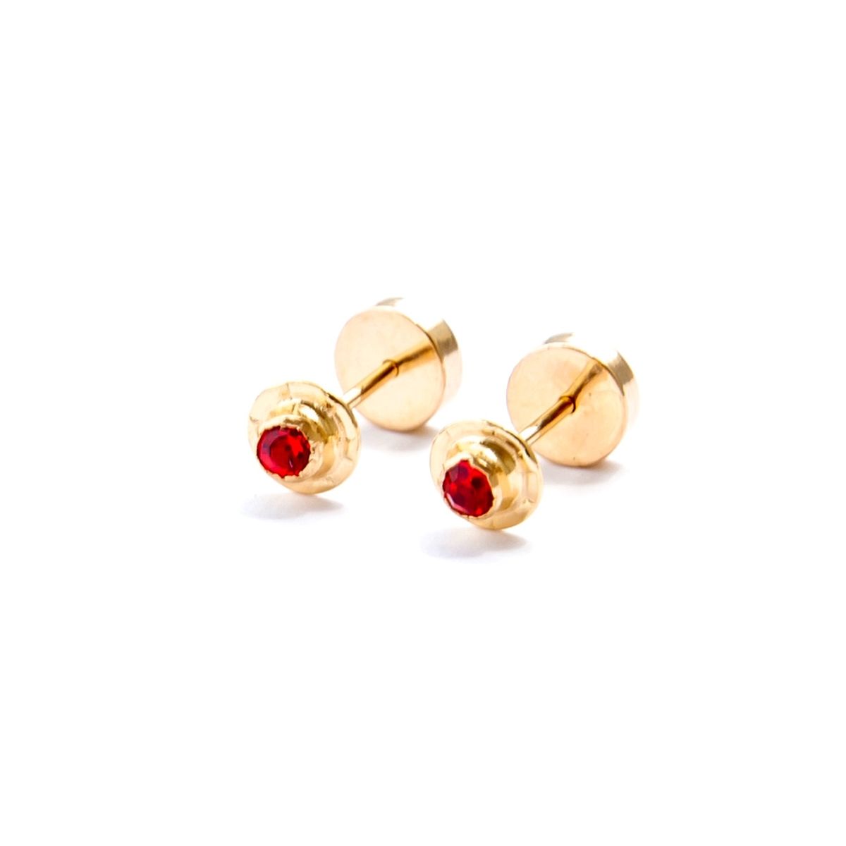 GRANDLIFE - AROS  ORO 18 KILATES RUBI ABRIDOR
