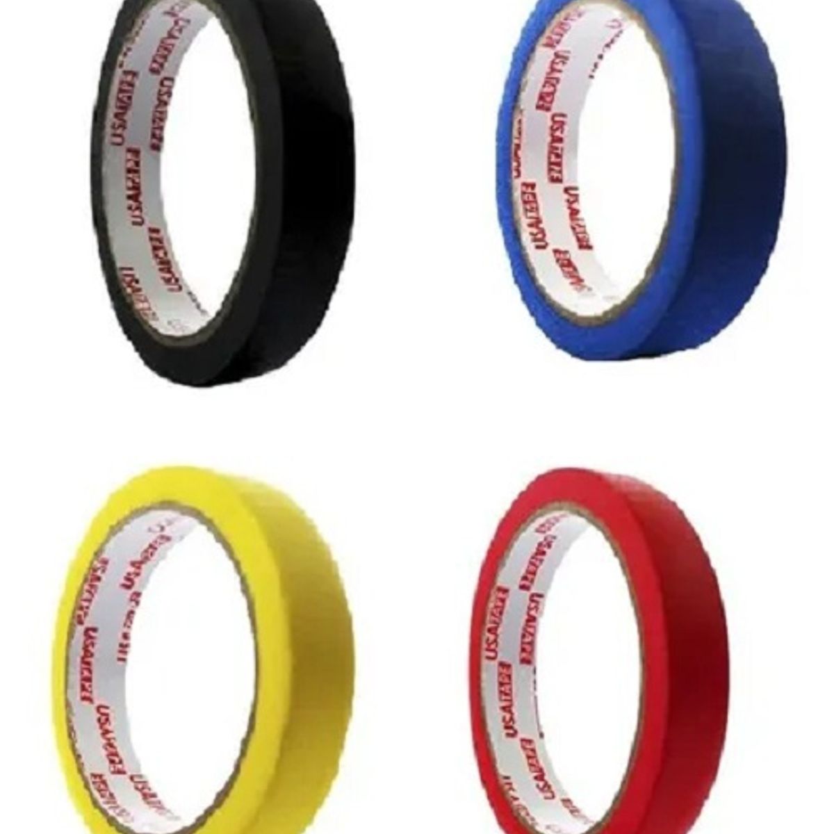 USATAPE - Set 4 cintas masking de colores engomado