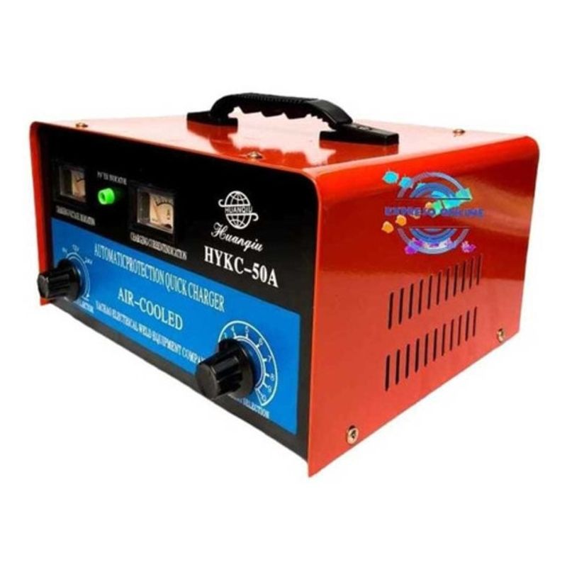GENERICO - Cargador De Batería Para Auto Y Camión De 6v/12v/24v 50 Amp.