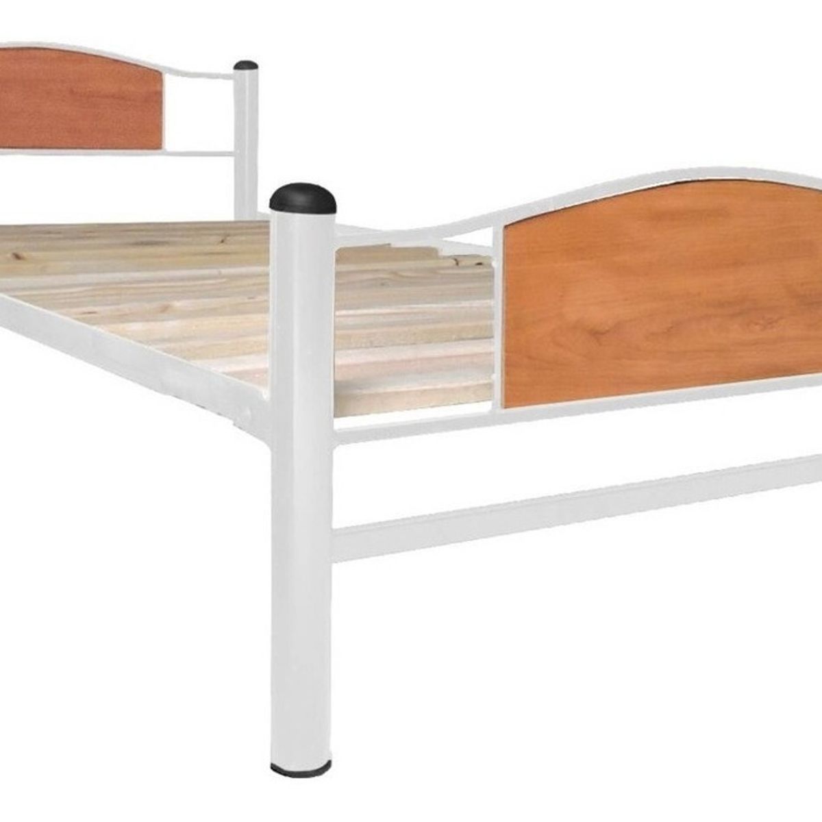 FUTONES Y MUEBLES - Cama Metálica Child 1 Plaza Blanco.