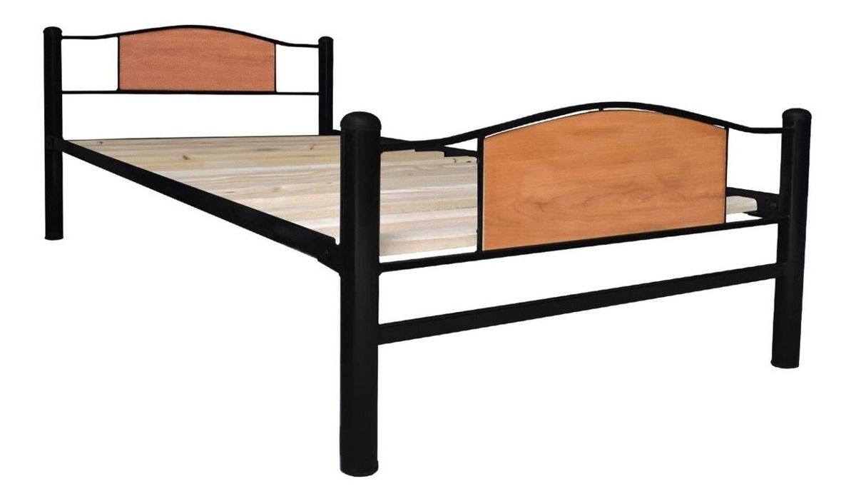 Cama Metalica Child 1 Plaza Negro