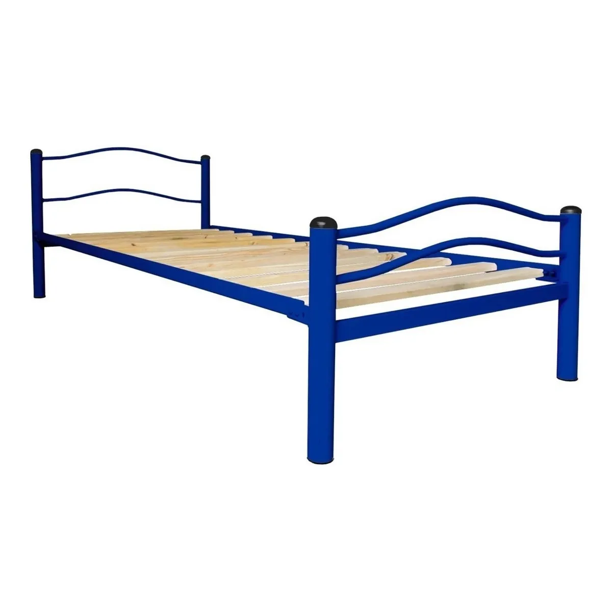 FUTONES Y MUEBLES - Cama Metálica Wind 1.5 Plaza Azul