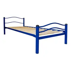 FUTONES Y MUEBLES - Cama Metálica Wind 1 Plaza Azul