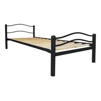 Cama Metálica Wind 1 Plaza Negro.