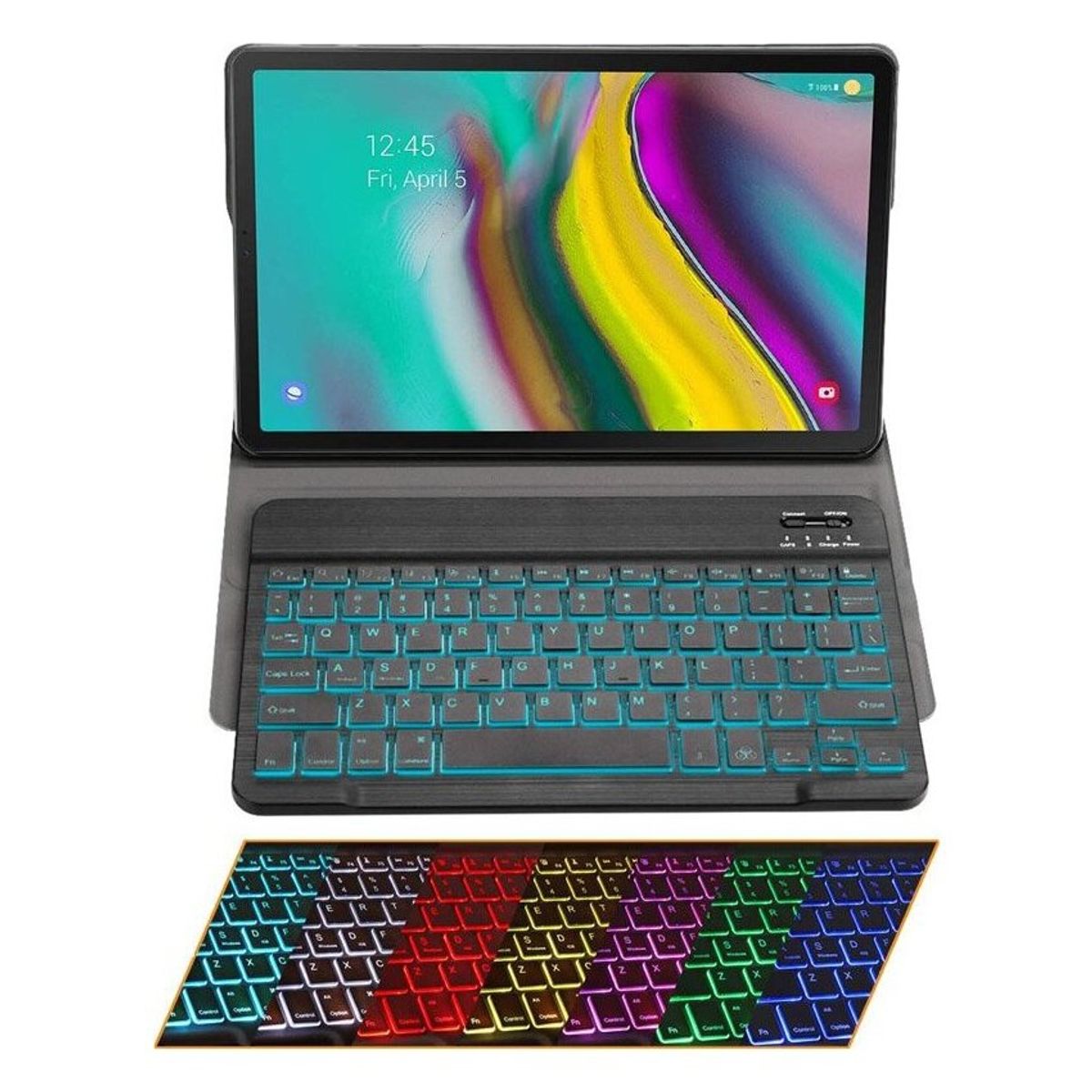 GENERICO - Teclado Retroiluminado para Samsung Galaxy Tab S5E