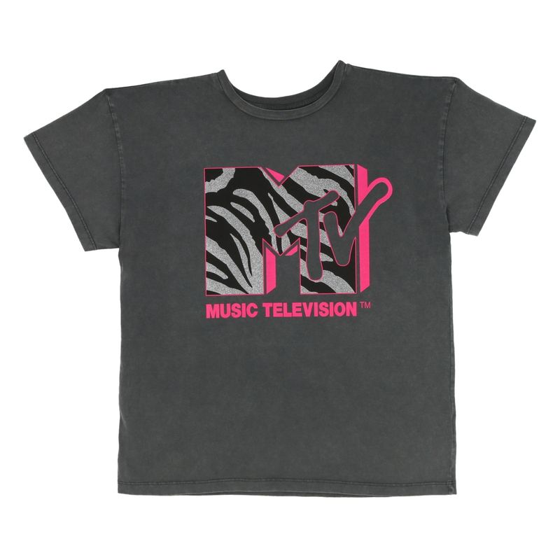 MTV - POLERA MANGA CORTA MTV ACERO