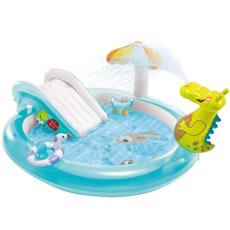 INTEX - Piscina Centro de Juegos Cocodrilo Con Chorro de Agua INTEX 57165NP