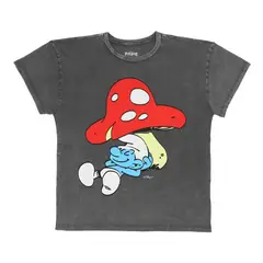 PITUFOS - POLERA MANGA CORTA ACERO
