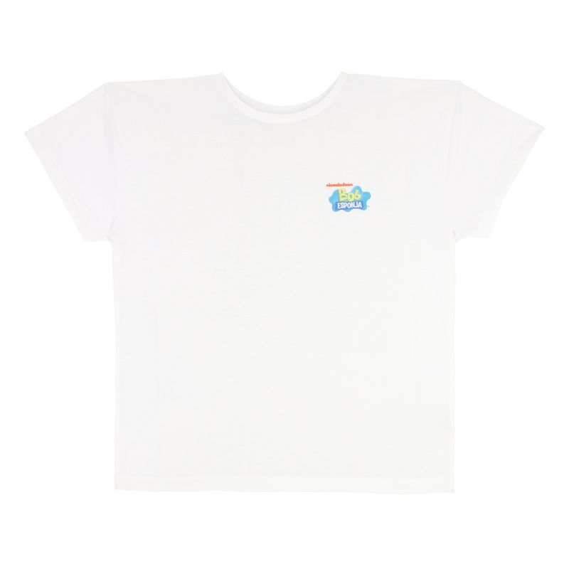 NICKELODEON - POLERA MANGA CORTA BOB ESPONJA BLANCO