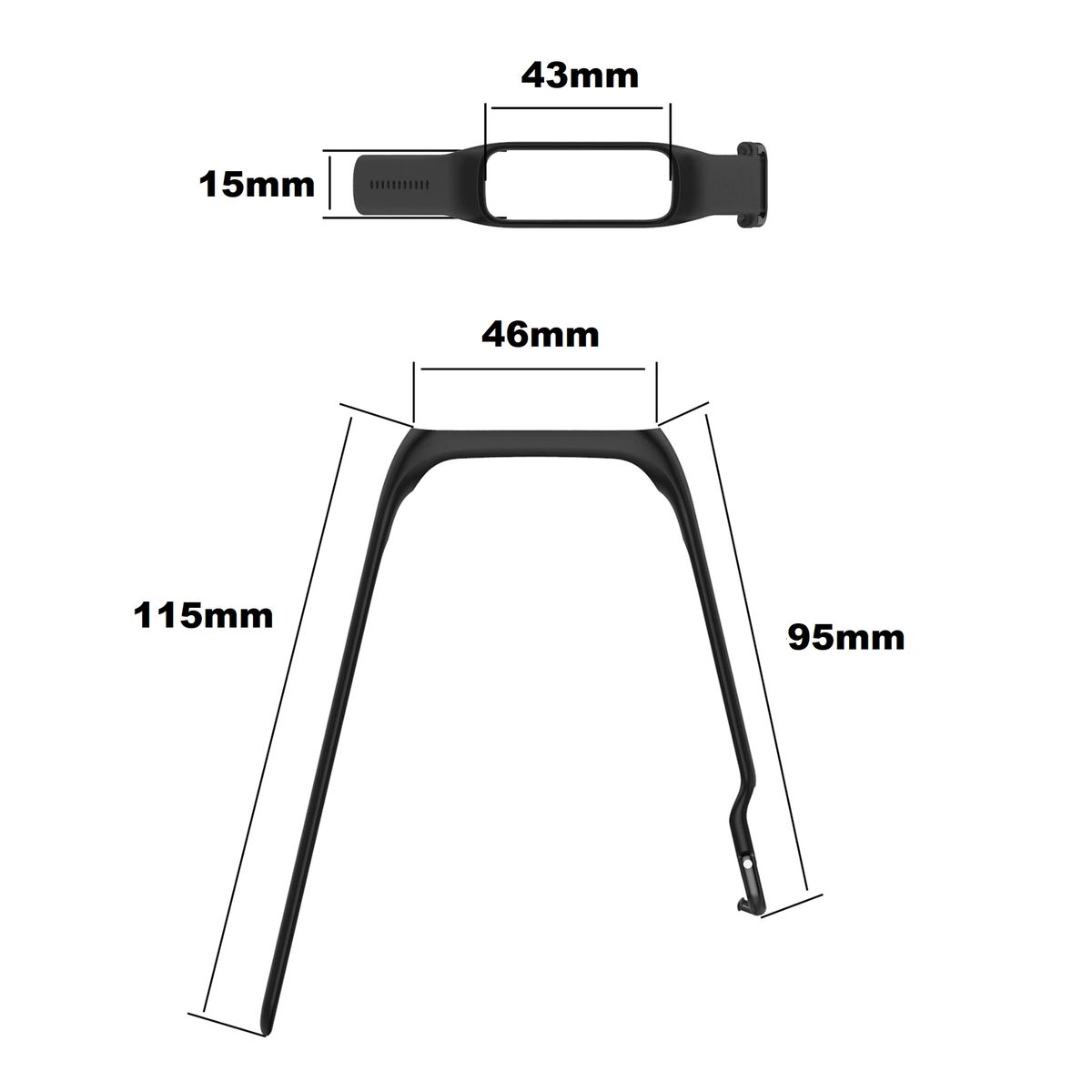 GENERICO - Correa Silicona Para Samsung Galaxy Fit 2 R220 / Blanco
