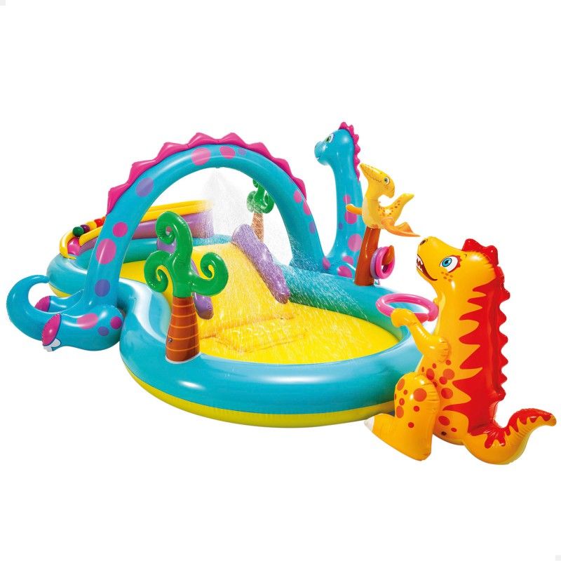 INTEX - Piscina Centro de Juegos Inflable Dinosaurios INTEX 57135NP