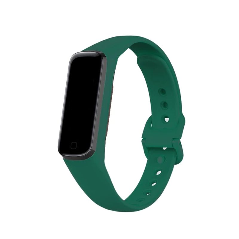 GENERICO - Correa Silicona Para Samsung Galaxy Fit 2 R220 / Verde Militar