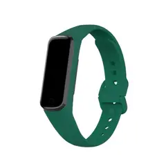 GENERICO - Correa Silicona Para Samsung Galaxy Fit 2 R220 / Verde Militar