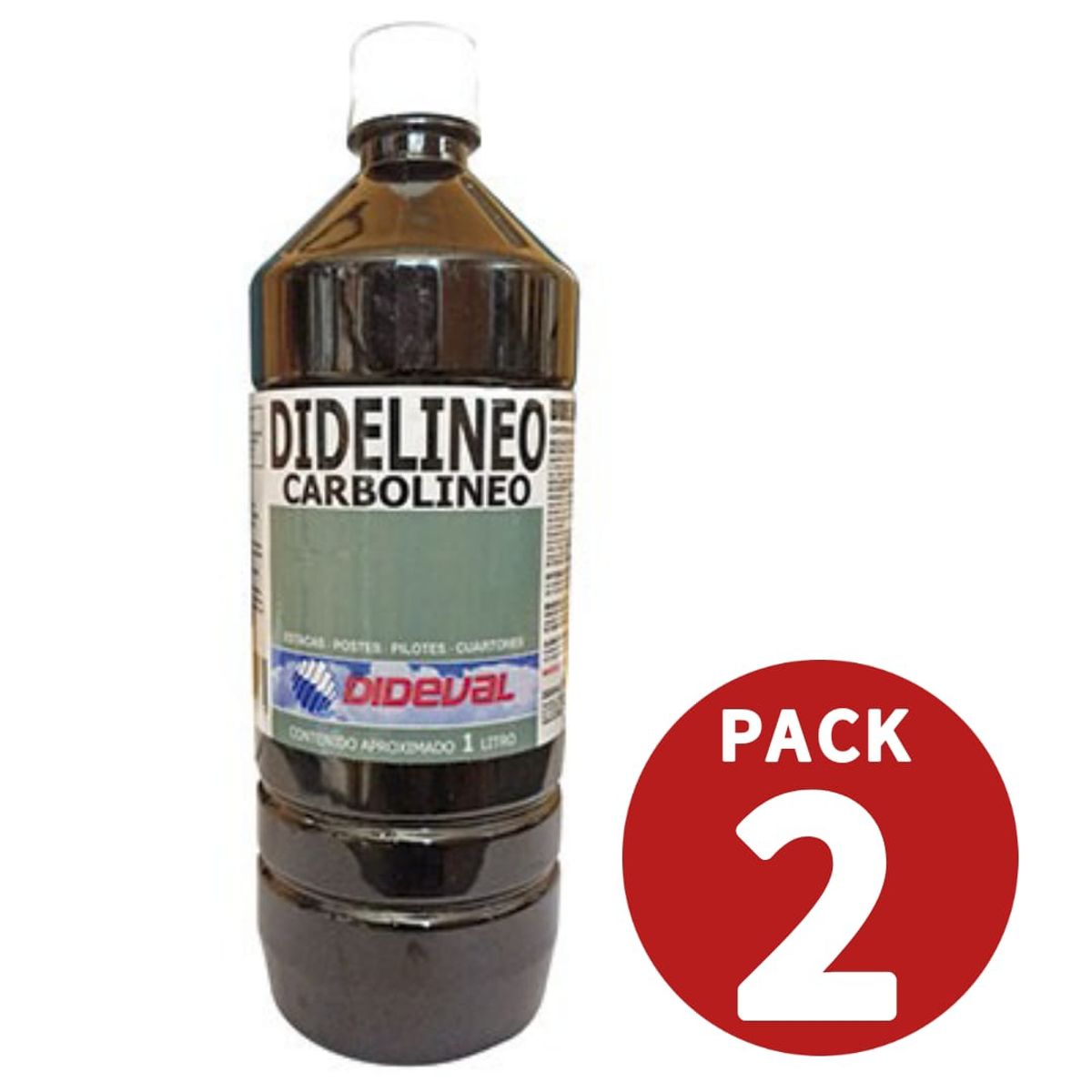 GENERICO - Carbolineo Didelineo Poste Madera 1 Litro Pack 2und DIDEVAL
