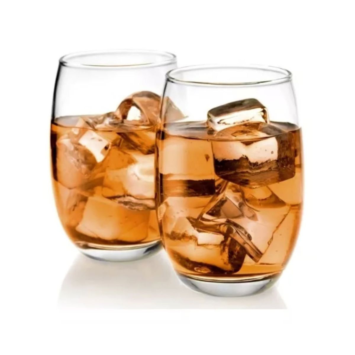 GENERICO - Set 6 Vasos Altos Vidrio Mikonos Cocina 460cc.