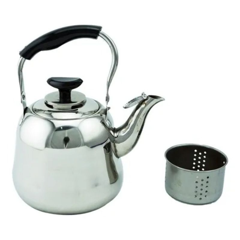 GENERICO - Tetera De Té 1,5 Lt Acero Inoxidable C/filtro Té Infusiones