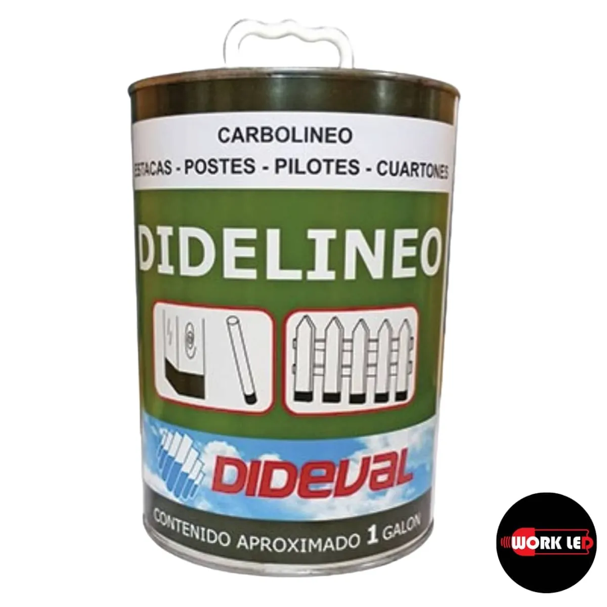 GENERICO - Carbolineo Didelineo Poste Madera Proteccion 1 Galon