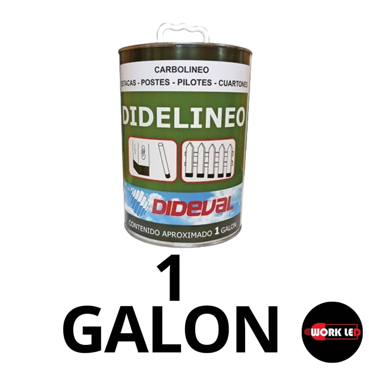 GENERICO - Carbolineo Didelineo Poste Madera Proteccion 1 Galon