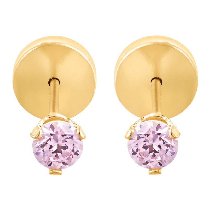 GRANDLIFE - AROS ORO 18 KILATES GRIFA ROSA