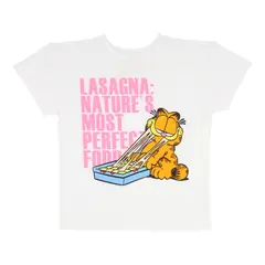 GARFIELD - POLERA MANGA CORTA BLANCO