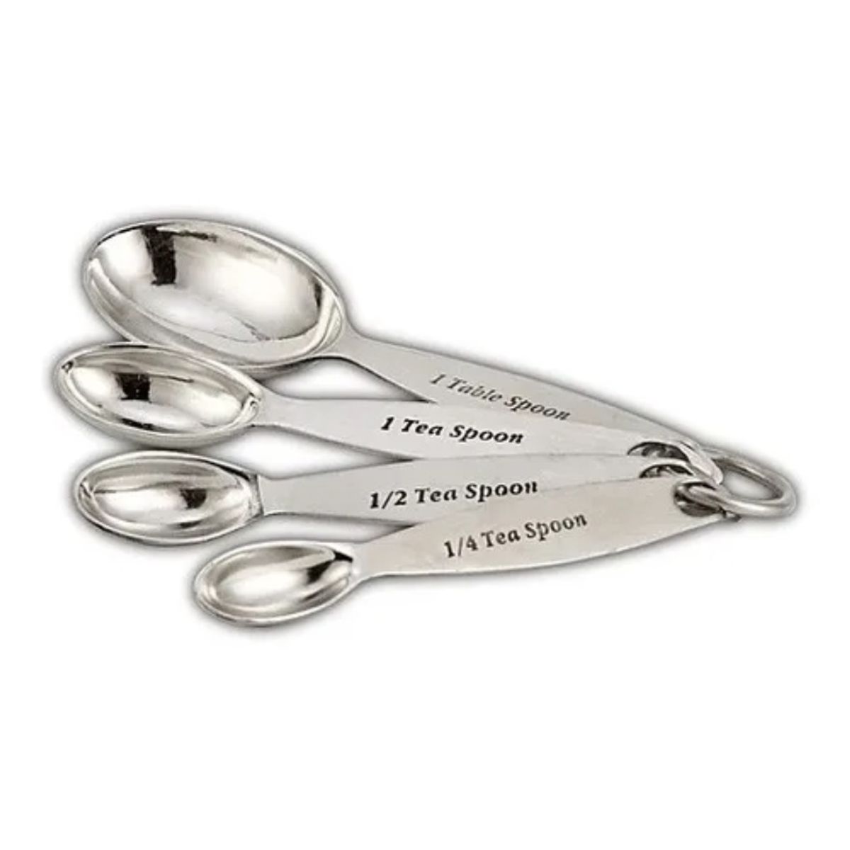 GENERICO - Cucharas Medidoras 4 Piezas Acero Inoxidable Repostería..
