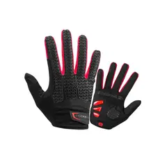 ROCKBROS - Guante Largo Bicicleta S169-1br Negro/rojo
