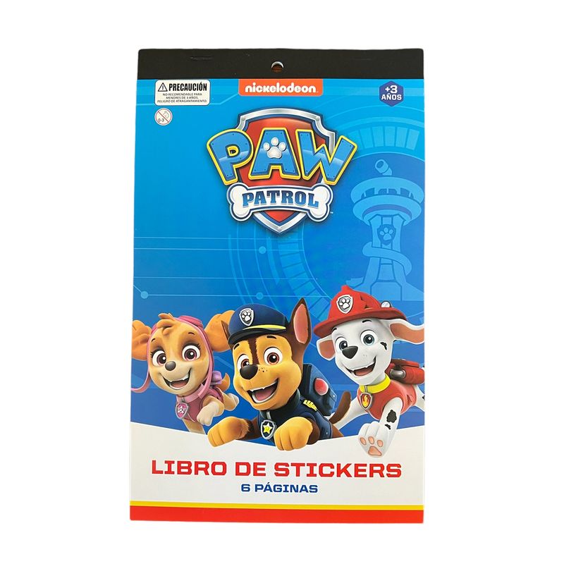 ART AND CRAFT - Libro de stickers Paw Patrol, 6 páginas Azul