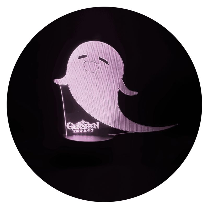 3DILUTION - Lámpara Hutao Fantasma Base Negra con App