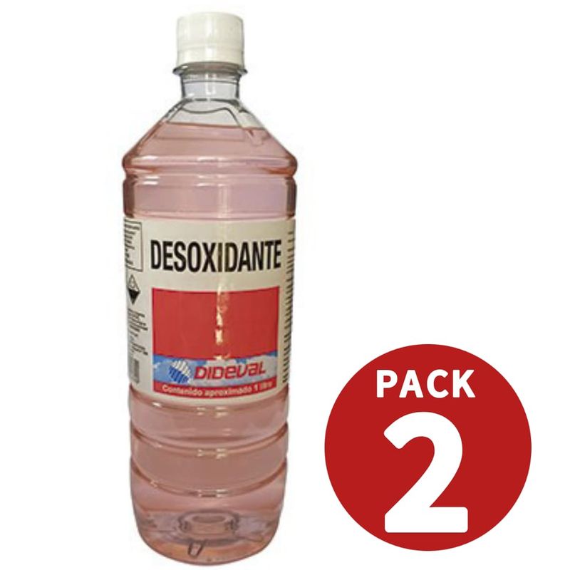 GENERICO - Desoxidante Botella 1lt Pack 2 Unidades Dideval
