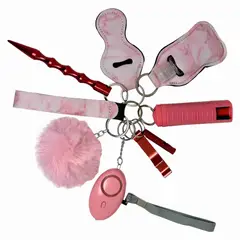 VOX - Llavero Kit de Protección y Defensa Personal Rosado