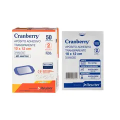 CRANBERRY - Apósito Adhesivo Transparente 10*12cm Caja de 50 Unidades