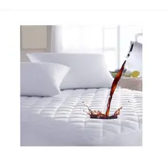 GENERICO - Cubrecolchon 2 Plazas 100% Impermeable Mas Fundas Almohadas Blanco