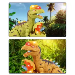 GENERICO - Dinosaurio Con Huevo Cria Camina Sonido Luz Eclosiona