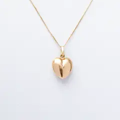 LA GARZA - Collar Mujer Oro Amarillo 18 Kts Corazón