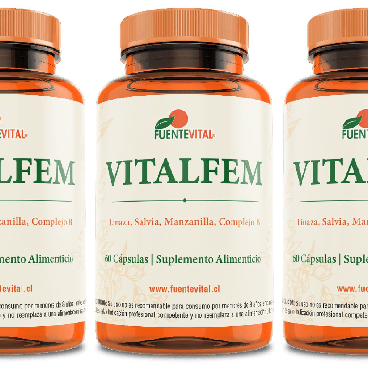 FUENTEVITAL - Menopas  Vitalfem Fv 3  Frascos 3x60 Caps Menopausia Regulador