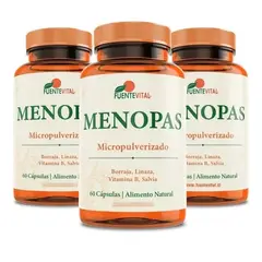 FUENTEVITAL - Menopas Fv 3  Frascos 3x60 Caps Menopausia Regulador