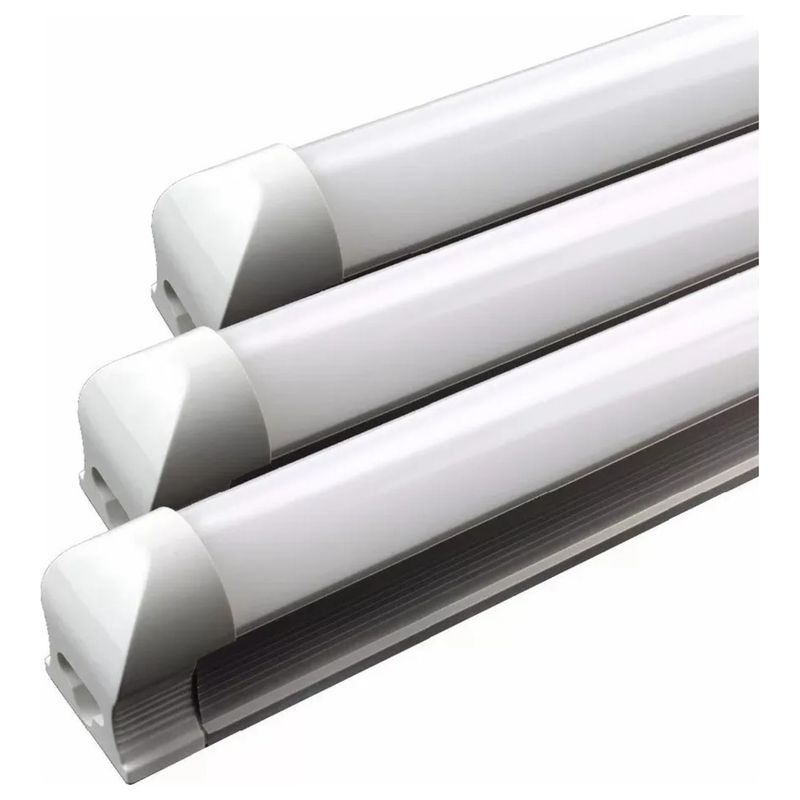 GENERICO - X10 Tubo Led Con Base Canoa 18w T8 120cm Luz Calida 3000k 003109